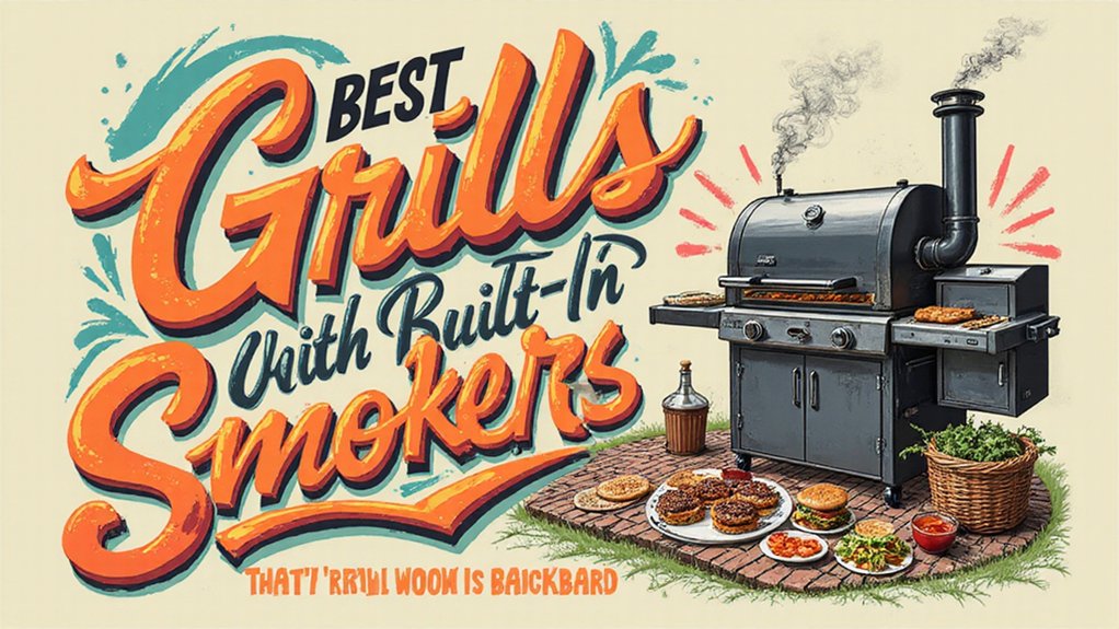 backyard grills with built in smokers
