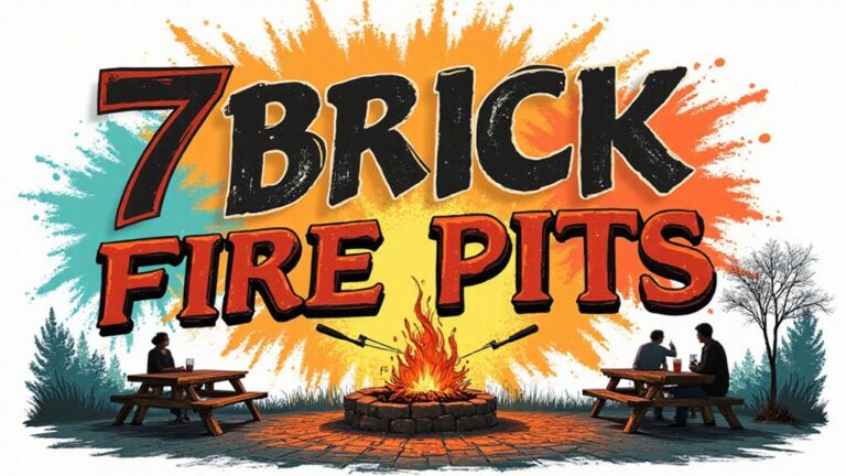 brick fire pits with grills