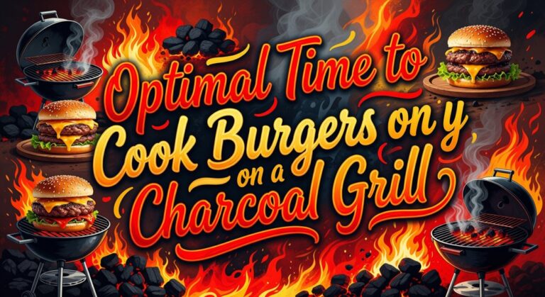 charcoal grilled burger cooking time