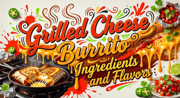 cheesy grilled burrito flavors
