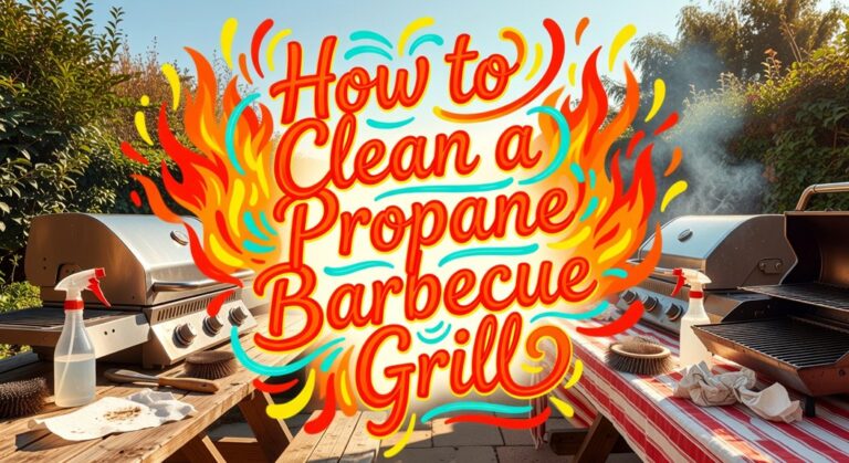 clean propane barbecue grill thoroughly