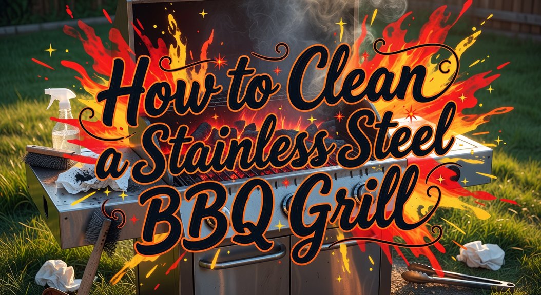 clean stainless steel bbq grill