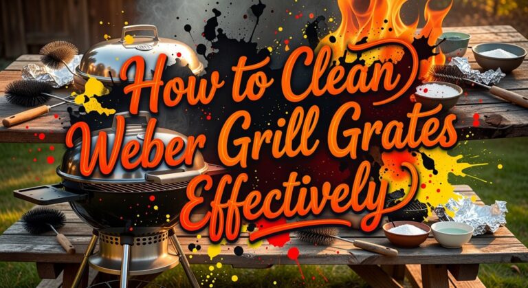 cleaning weber grill grates effectively