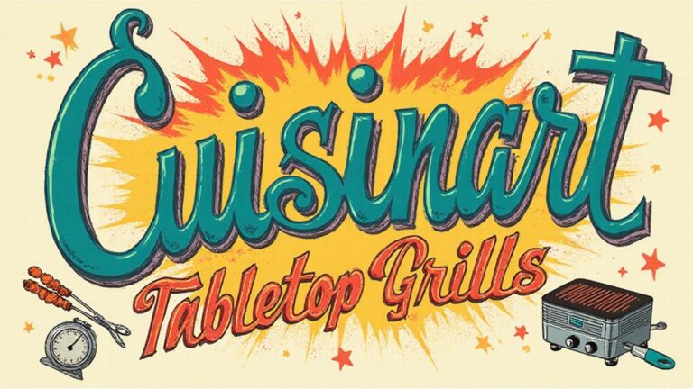 cuisinart tabletop grills sizzle kitchen