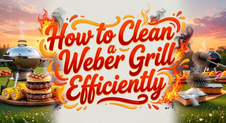 effectively maintain weber grill cleanliness
