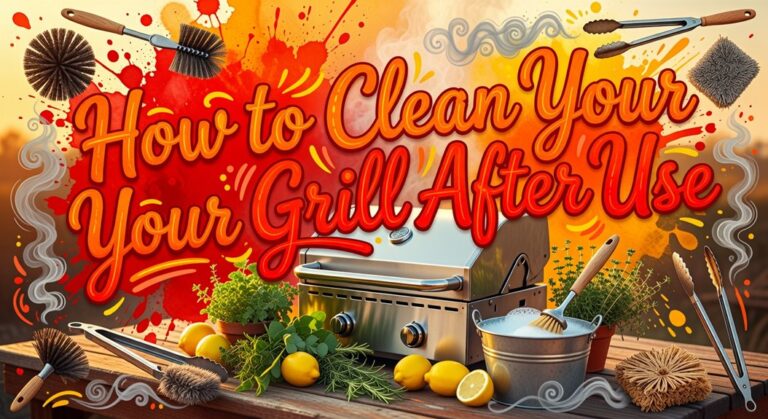 grill cleaning after usage instructions