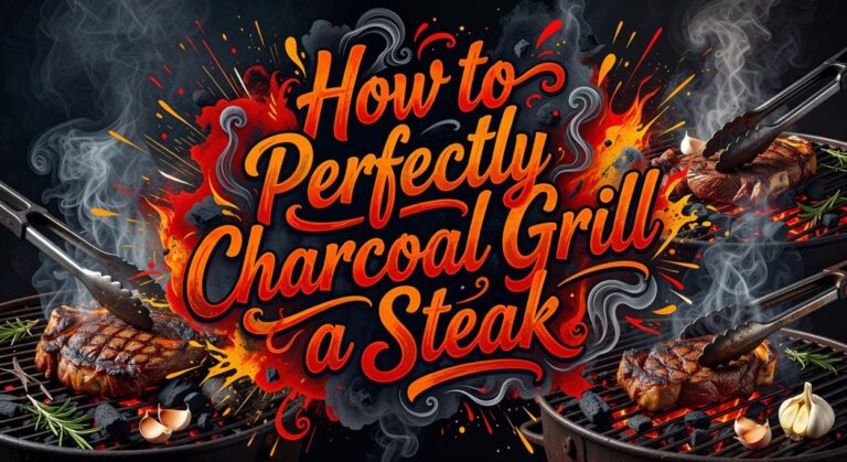 perfectly charcoal grilled steak recipe instructions
