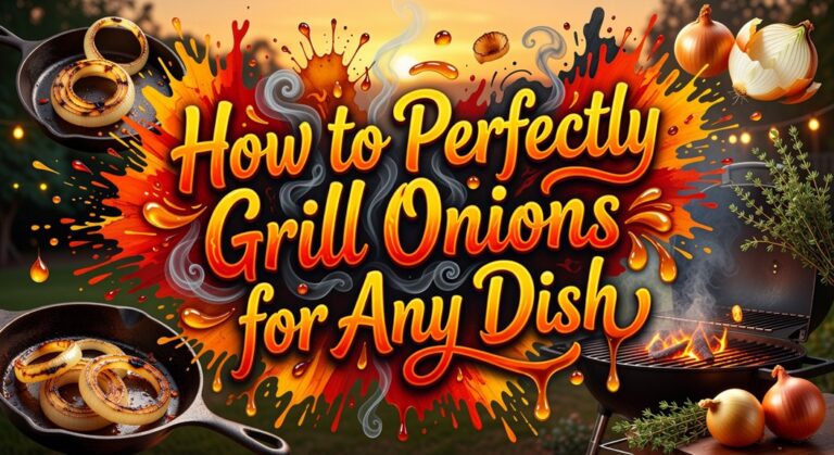 perfectly grilled onions for any dish