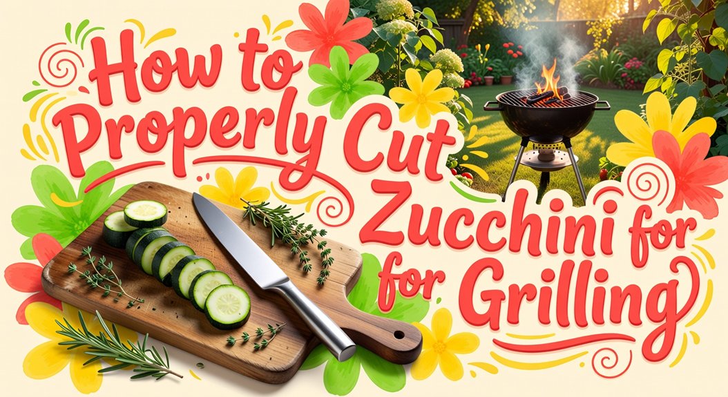 slice zucchini for optimal grilling