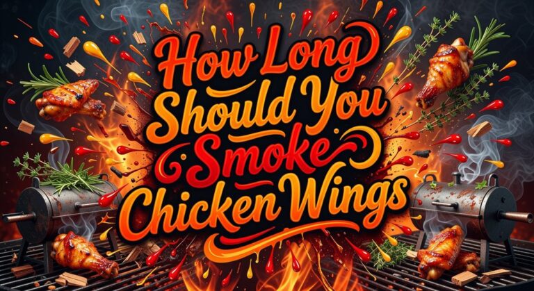 smoke chicken wings sufficiently long