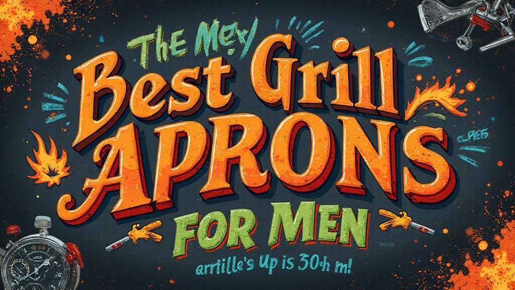 stylish heat elevating grilling aprons for men