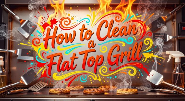 thoroughly clean flat top grill surface