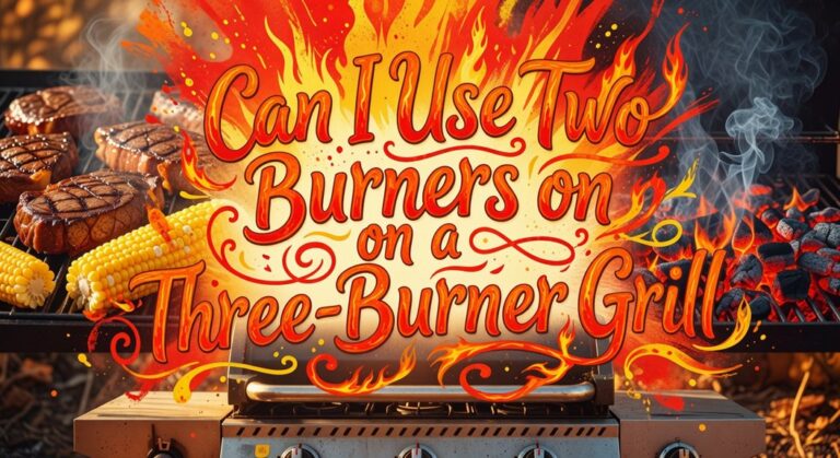 two burner use on three burner grill